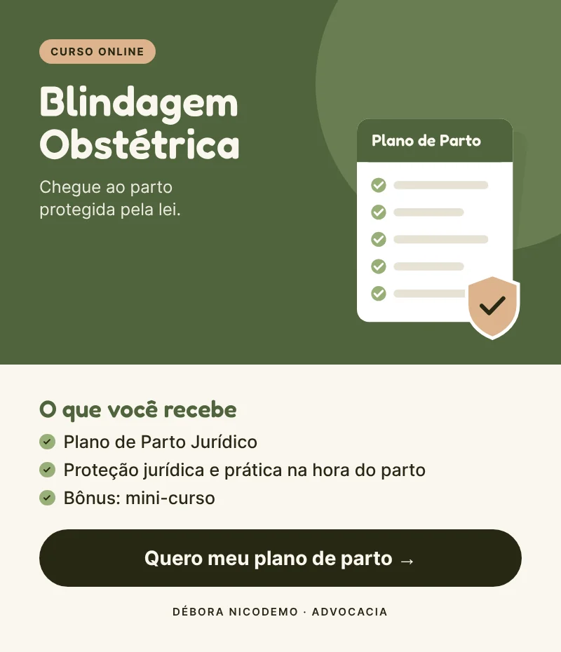 Curso Blindagem Obstétrica: Plano de Parto Jurídico
